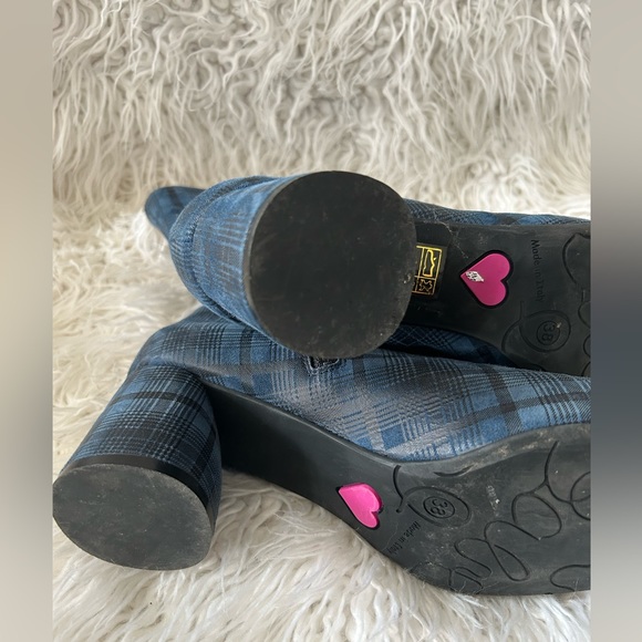 Le Babe Italian Leather and suede booties size US 8 EUR 38 - Picture 4 of 6